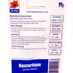 Nasturtium Alaska Mixed Nasturtium Alaska Mixed