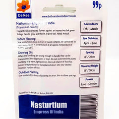 Nasturtium Empress of India Nasturtium Empress of India