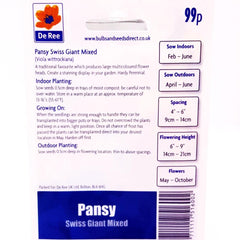 Pansy Swiss Giant Mixed Pansy Swiss Giant Mixed