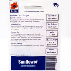 Sunflower Dwarf Sunspot Sunflower Dwarf Sunspot
