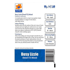 Busy Lizzie (Dwarf F2) Mixed description Busy Lizzie (Dwarf F2) Mixed description