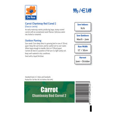 De Ree Carrot Chantenay Red Cored 2 De Ree Carrot Chantenay Red Cored 2