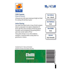 De Ree Chilli Cayenne De Ree Chilli Cayenne