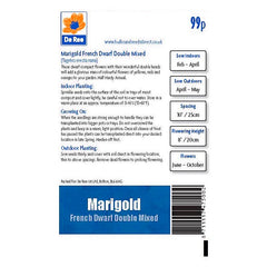 Marigold French Dwarf Double Mixed Marigold French Dwarf Double Mixed