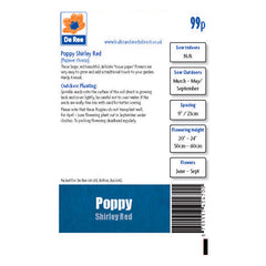 Poppy Shirley Red Poppy Shirley Red