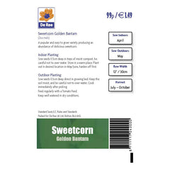 Sweetcorn Golden Bantam Sweetcorn Golden Bantam