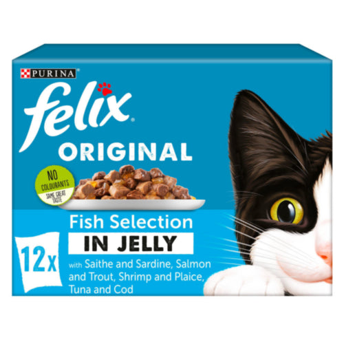 Felix Fish Selection in Jelly 12pk Felix Fish Selection in Jelly 12pk