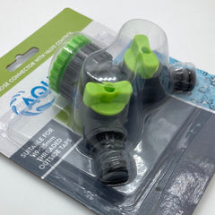 2 way hose connector with valve control 2 way hose connector with valve control