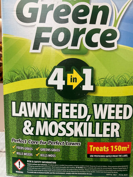 Green force lawn feed,weed & mosskiller Green force lawn feed,weed & mosskiller