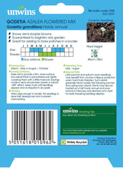 Unwins Godetia Azalea Flowered Mix Unwins Godetia Azalea Flowered Mix