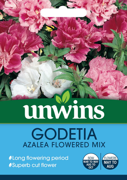 Unwins Godetia Azalea Flowered Mix Unwins Godetia Azalea Flowered Mix