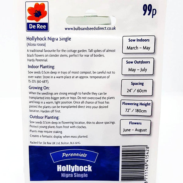 Hollyhock Nigra Single