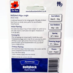 Hollyhock Nigra Single