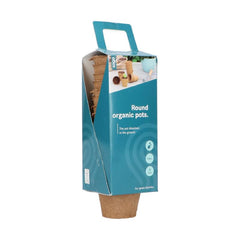 Biodegradable pots 6cm round 14pcs