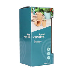 Biodegradable pots 8cm round 10pcs