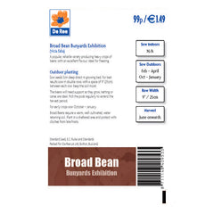 De Ree Broad Bean Bunyards Exhibition