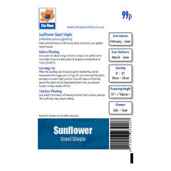 Sunflower Giant Single