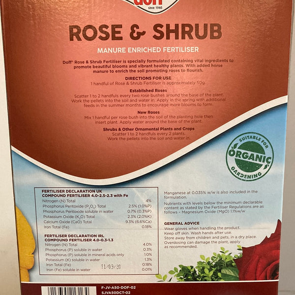 Doff rose & shrub