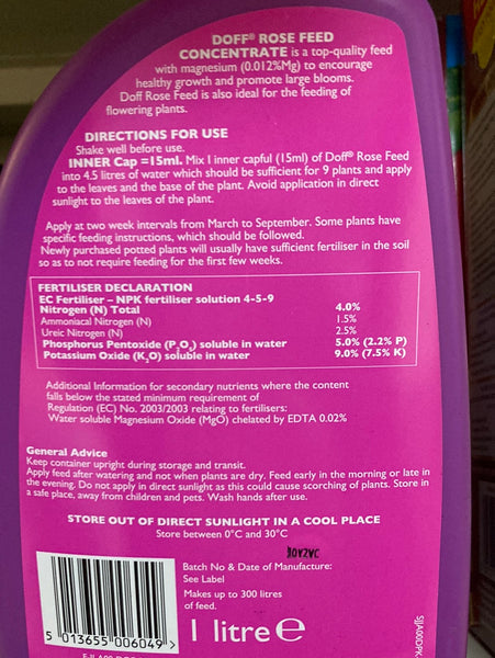 Doff Liquid Rose Feed