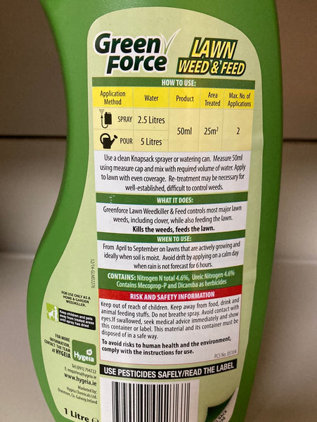 Green force lawn weed n feed