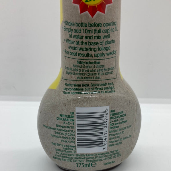 Baby bio organic houseplant food