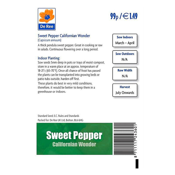 Sweet Pepper Californian Wonder